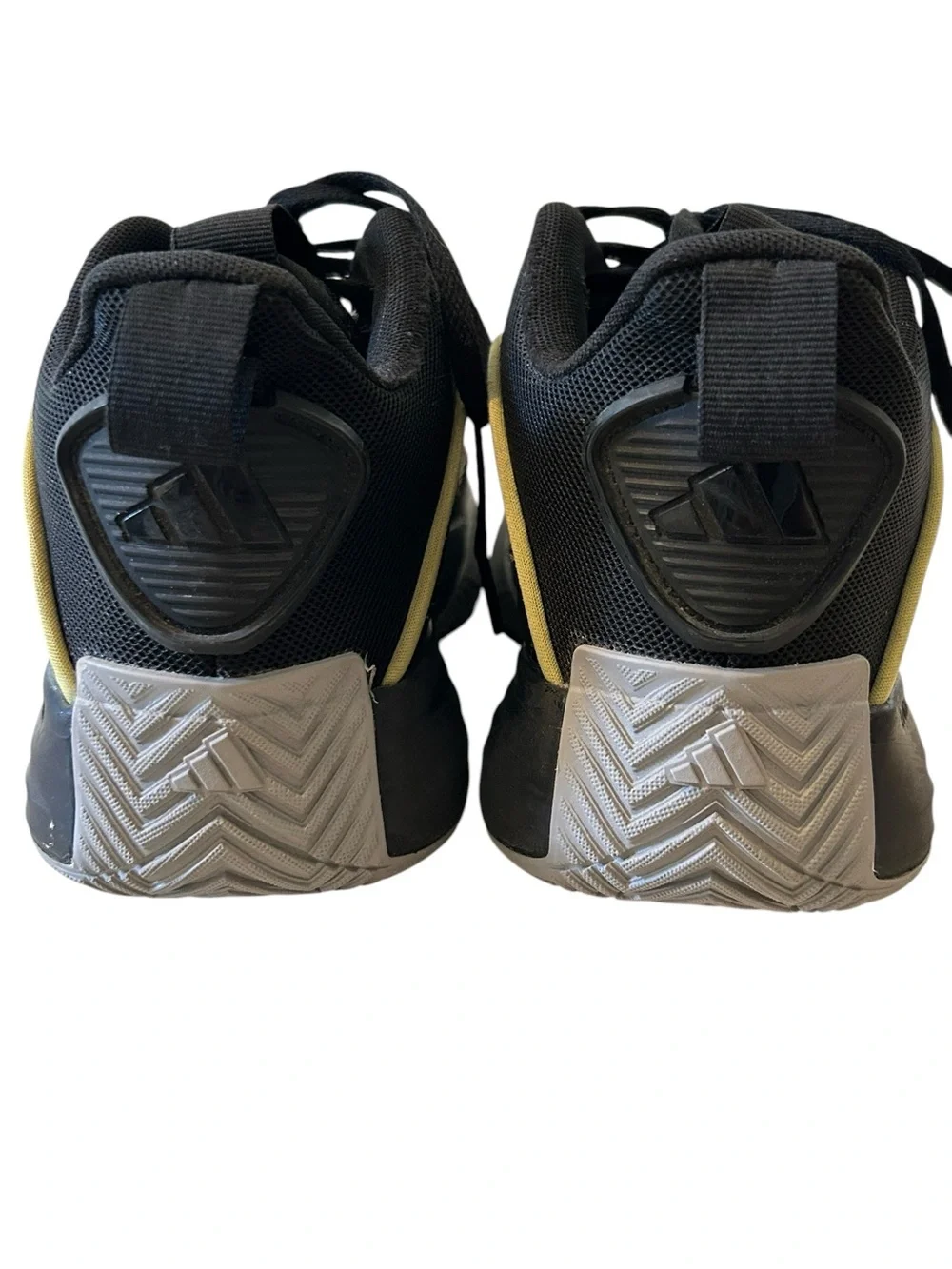 Size 7.5 - Adidas Own the Game 3 Black Gold Metallic